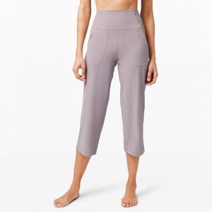 Lululemon Align 23” Wide Leg Crop Violet Verbena Size 4 Nulu